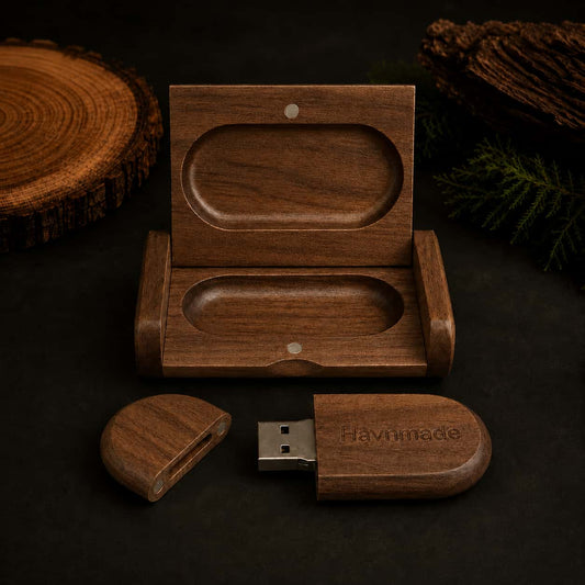 Walnut USB Flash Drive — Handcrafted