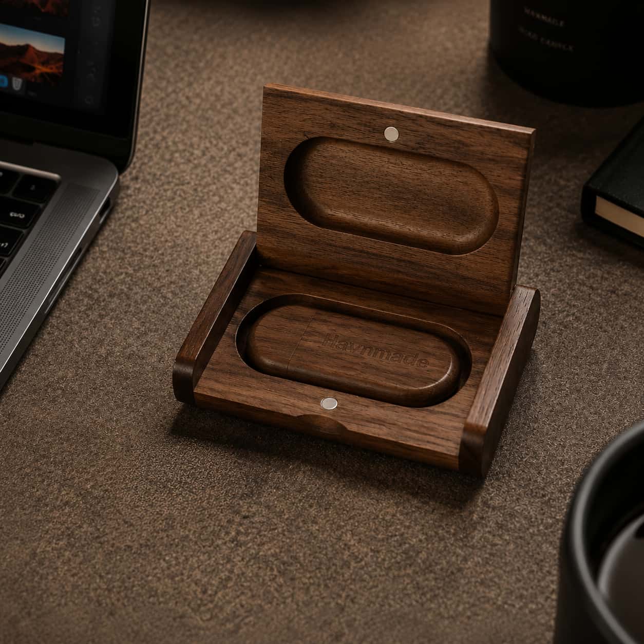 Walnut USB Flash Drive — Handcrafted