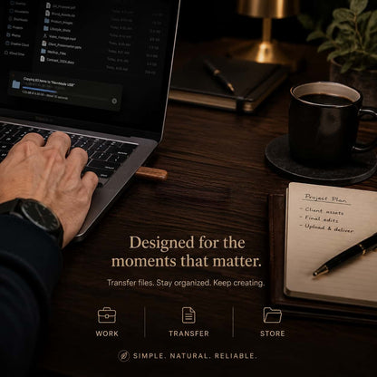 Walnut USB Flash Drive — Handcrafted