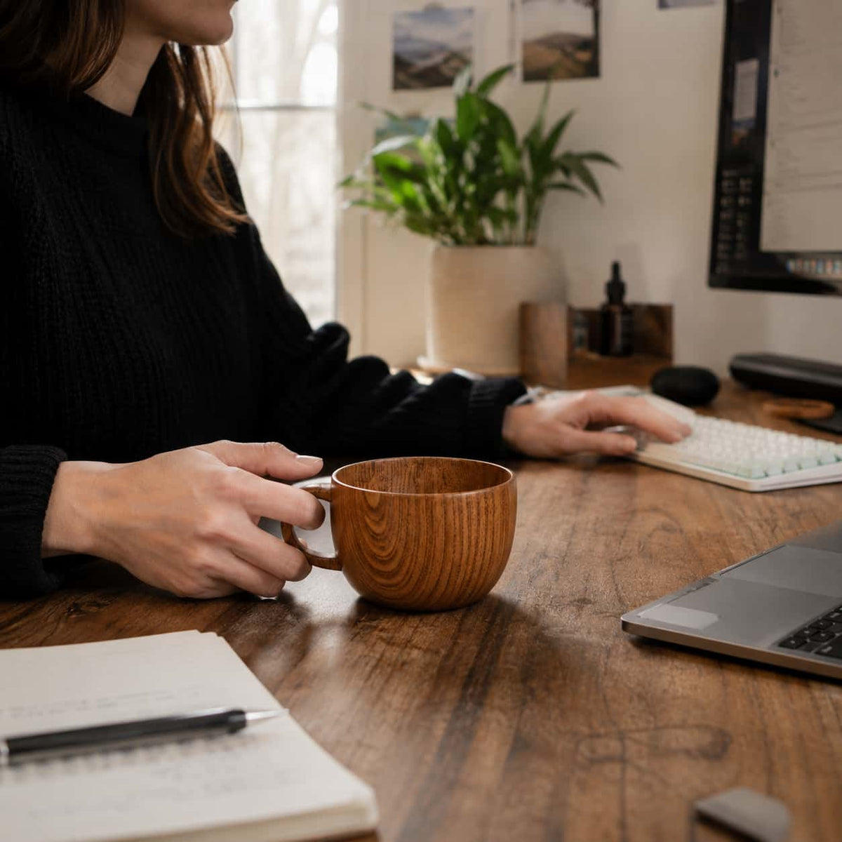 Walnut Mug — Handcrafted